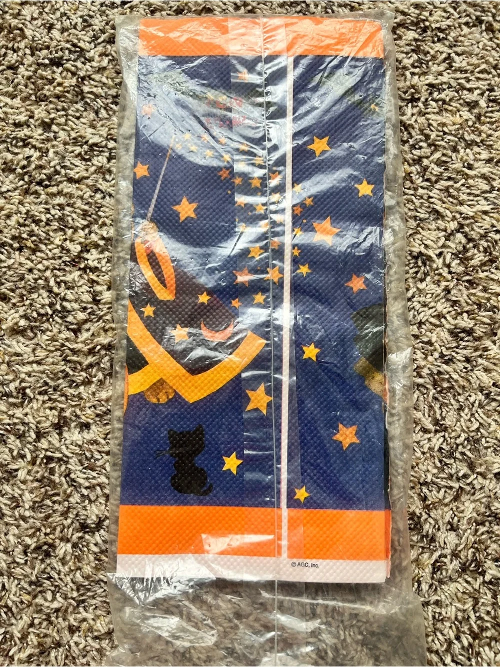 American Greetings Halloween Teddy Bear Paper table cloth